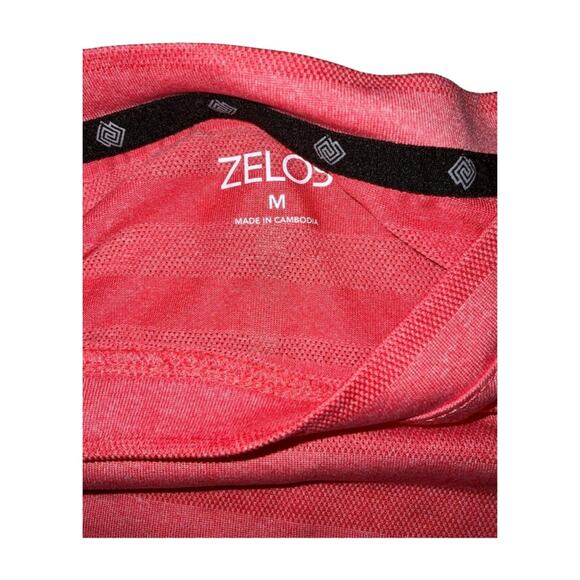 Zelos Coral Stripe Wicking And Breathable  Shirt Size M - Picture 3 of 3